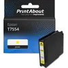 Image de Cartouche compatible Epson T7554 - Jaune