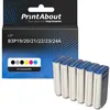 Image de Cartouche compatible HP 727 (B3P19/20/21/22/23/24A) - 6 couleurs - Multipack