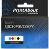 Image de Cartouche compatible Epson SJIC30P(K/C/M/Y) - 4 couleurs - Multipack