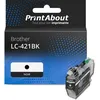 Image de Cartouche compatible Brother LC-421BK - Noir