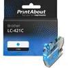 Image de Cartouche compatible Brother LC-421C - Cyan