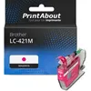 Image de Cartouche compatible Brother LC-421M - Magenta