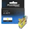 Image de Cartouche compatible Brother LC-421Y - Jaune