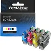 Image de Cartouche compatible Brother LC-422VAL - 4 couleurs - Multipack