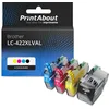 Image de Cartouche compatible Brother LC-422XLVAL - 4 couleurs - Grande capacité - Multipack