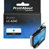 Image de Cartouche compatible Brother LC-424C - Cyan