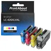Image de Cartouche compatible Brother LC-426XLVAL - 4 couleurs - Grande capacité - Multipack