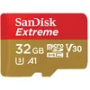 Image de SanDisk Extreme - Carte mÃ©moire flash (adaptateur microSDHC - SD inclus(e)) - 32 Go - A1 / Video Class V30 / UHS-I U3 / Class10 - microSDHC UHS-I