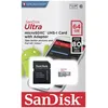 Image de SanDisk Ultra - Carte mÃ©moire flash (adaptateur microSDXC vers SD inclus(e)) - 64 Go - UHS-I / Class10 - microSDXC UHS-I