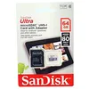 Image de SanDisk Ultra - Carte mÃ©moire flash (adaptateur microSDXC vers SD inclus(e)) - 64 Go - UHS-I / Class10 - microSDXC UHS-I