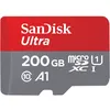 Image de SanDisk Ultra - Carte mÃ©moire flash (adaptateur microSDXC vers SD inclus(e)) - 200 Go - A1 / UHS Class 1 / Class10 - microSDXC UHS-I