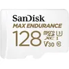 Image de SanDisk Max Endurance - Carte mÃ©moire flash (adaptateur microSDXC vers SD inclus(e)) - 128 Go - Video Class V30 / UHS-I U3 / Class10 - microSDXC UHS-I