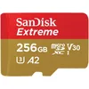 Image de SanDisk Extreme - Carte mémoire flash (adaptateur microSDXC vers SD inclus(e)) - 256 Go - A2 / Video Class V30 / UHS-I U3 / Class10 - microSDXC UHS-I
