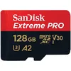 Image de SanDisk Extreme Pro - Carte mémoire flash (adaptateur microSDXC vers SD inclus(e)) - 128 Go - A2 / Video Class V30 / UHS-I U3 / Class10 - microSDXC UHS-I