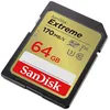 Image de SanDisk Extreme - Carte mÃ©moire flash - 64 Go - Video Class V30 / UHS-I U3 / Class10 - SDXC UHS-I
