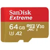 Image de SanDisk Extreme - Carte mÃ©moire flash - 64 Go - A2 / Video Class V30 / UHS-I U3 / Class10 - microSDXC UHS-I
