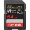 Image de SanDisk Extreme Pro - Carte mémoire flash - 64 Go - Video Class V60 / UHS-II U3 / Class10 - SDXC UHS-II