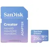 Image de SanDisk Creator - Carte mÃ©moire flash (adaptateur microSDXC vers SD inclus(e)) - 256 Go - A2 / Video Class V30 / UHS-I U3 - microSDXC UHS-I
