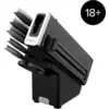 Image de Bloc bois de 6 couteaux Ninja StaySharp en acier inoxydable Gris anthracite | K62006EUUK 