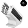 Image de Bloc blanc de 6 couteaux Ninja StaySharp en acier inoxydable Blanc | K62006EUWH 