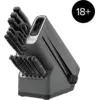 Image de Bloc de 14 couteaux Ninja StaySharp en acier inoxydable - Noir Noir | K32014EUUK 
