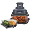 Image de Air Fryer modulaire en verre 4 en 1 Ninja CRISPi - Bleu Cyber Space Bleu cyber space | FN101EUGY 
