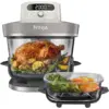 Image de Air Fryer en verre Crispi Pro 5.7L+2.3L, 7-en-1, Bone Gris clair | AS101EULG 