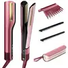Image de Shark SilkiPro Straight Lisseur + Sèche-cheveux avec étui de rangement résistant à la chaleur, Rose Pétale | HT401EUPK 