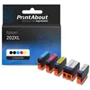 Image de Cartouche compatible Epson 202XL (C13T02E74010) - 5 couleurs - Grande capacité - Multipack