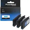 Image de Cartouche compatible HP 711 (CZ134A) - 3x Cyan - Multipack