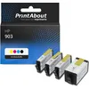 Image de Cartouche compatible HP 903 (6ZC73AE) - 4 couleurs - Multipack