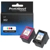 Image de Cartouche compatible HP 302 (X4D37AE) - Noir + 3 couleurs - Multipack