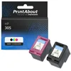 Image de Cartouche compatible HP 305 (6ZD17AE) - Noir + 3 couleurs - Multipack