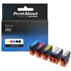Image de Cartouche compatible Epson 202 (C13T02E74010) - 5 couleurs - Multipack