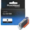 Image de Cartouche compatible Canon CLI-551BK - Noir