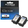 Image de Cartouche compatible Canon PG-545 / CL-546 - Noir + 3 couleurs - Multipack