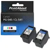 Image de Cartouche compatible Canon PG-540 / CL-541 - Noir + 3 couleurs - Multipack