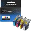Image de Cartouche compatible Brother LC-121VALBP - 4 couleurs - Multipack