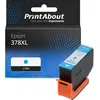 Image de Cartouche compatible Epson 378XL (C13T37924010) - Cyan - Grande capacité