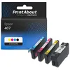 Image de Cartouche compatible Epson 407 (C13T07U41/42/43/440) - 4 couleurs - Multipack