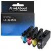 Image de Cartouche compatible Brother LC-3235XL - Noir + 3 couleurs - Multipack