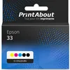 Image de Cartouche compatible Epson 33 (C13T33374012) - 5 couleurs - Multipack