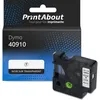 Image de Ruban compatible Dymo 40910 (S0720670) - (9 mm) - Noir sur transparent