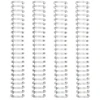 Image de Spirales pour reliure 1,6 cm Argent 4 pcs