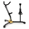 Image de Hercules Ds533bb Double Support Saxo Alto Ou TÃ©nor, Et Saxo Soprano - Housse Incluse