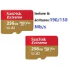 Image de Lot de 2 SanDisk Extreme 256 Go Micro SDXC Carte MÃ©moire flash - Class 10