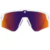 Image de Lunettes de soleil SPY Monolith (Matte White Teal - Happy Gray Green Dark Purple Mirror) Unisexe