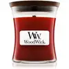 Image de Woodwick Bougie parfumée à la cannelle et au chai avec mèche en bois 85 g
