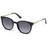Image de Lunette De Soleil Ronde Guess Noir - M