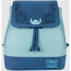 Image de Loungefly Stitch Embroidered Floral Drawstring Mini Sac Ã  dos normal Bleu PolyurÃ©thane (PU)